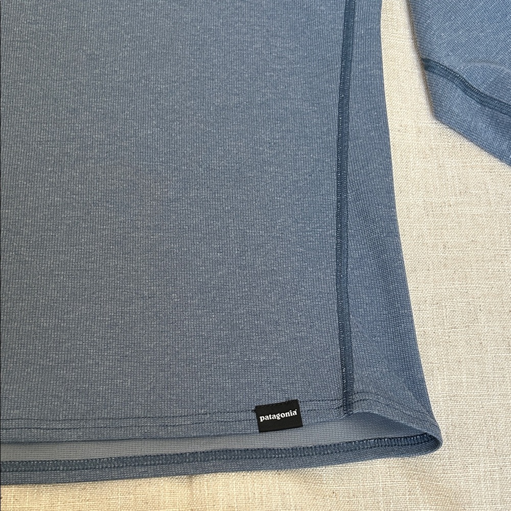 Patagonia Capilene 2 Lightweight Crew Long Sleeve Men's XS Blue Outdoor Hiking - Picture 10 of 11